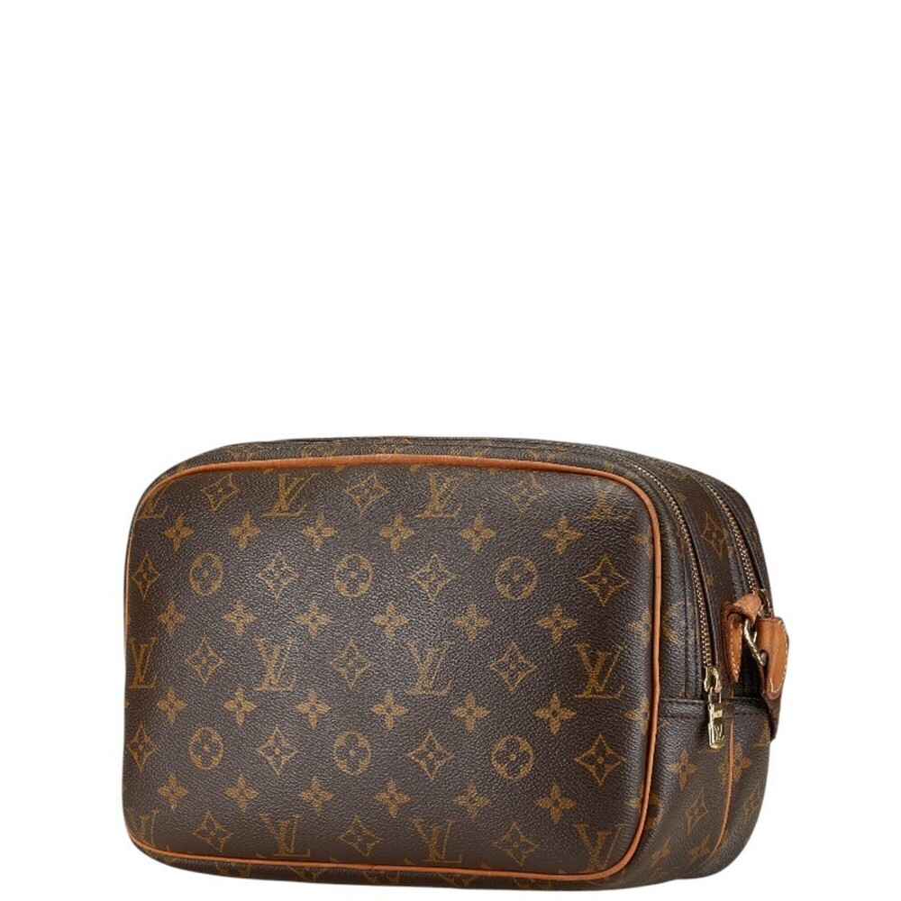 LOUIS VUITTON Authentic Brown Monogram Leather Shoulder Bag - Picture 2 of 15
